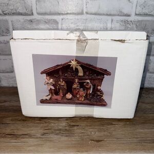 Kurt Adler Nativity Scene Set 12 pieces Box Christmas Decoration Manger